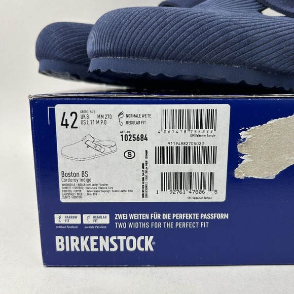 Birkenstock Boston “Corduroy Indigo” 2024 main image 4